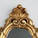French Louis XV style shell mirror in wood and plaster, France