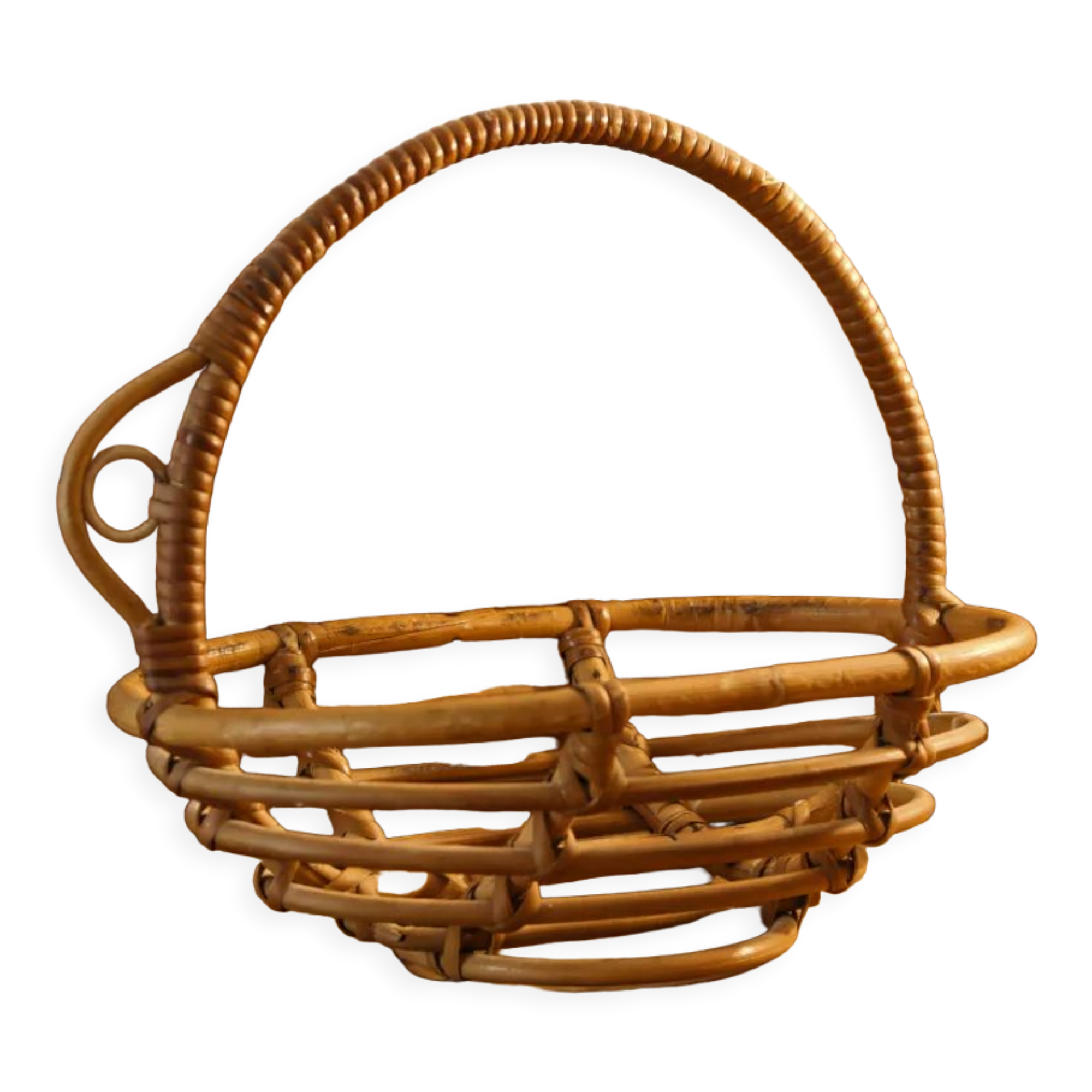 Rattan egg basket