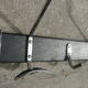 coat rack chrome metal and imitation leather 3 hooks