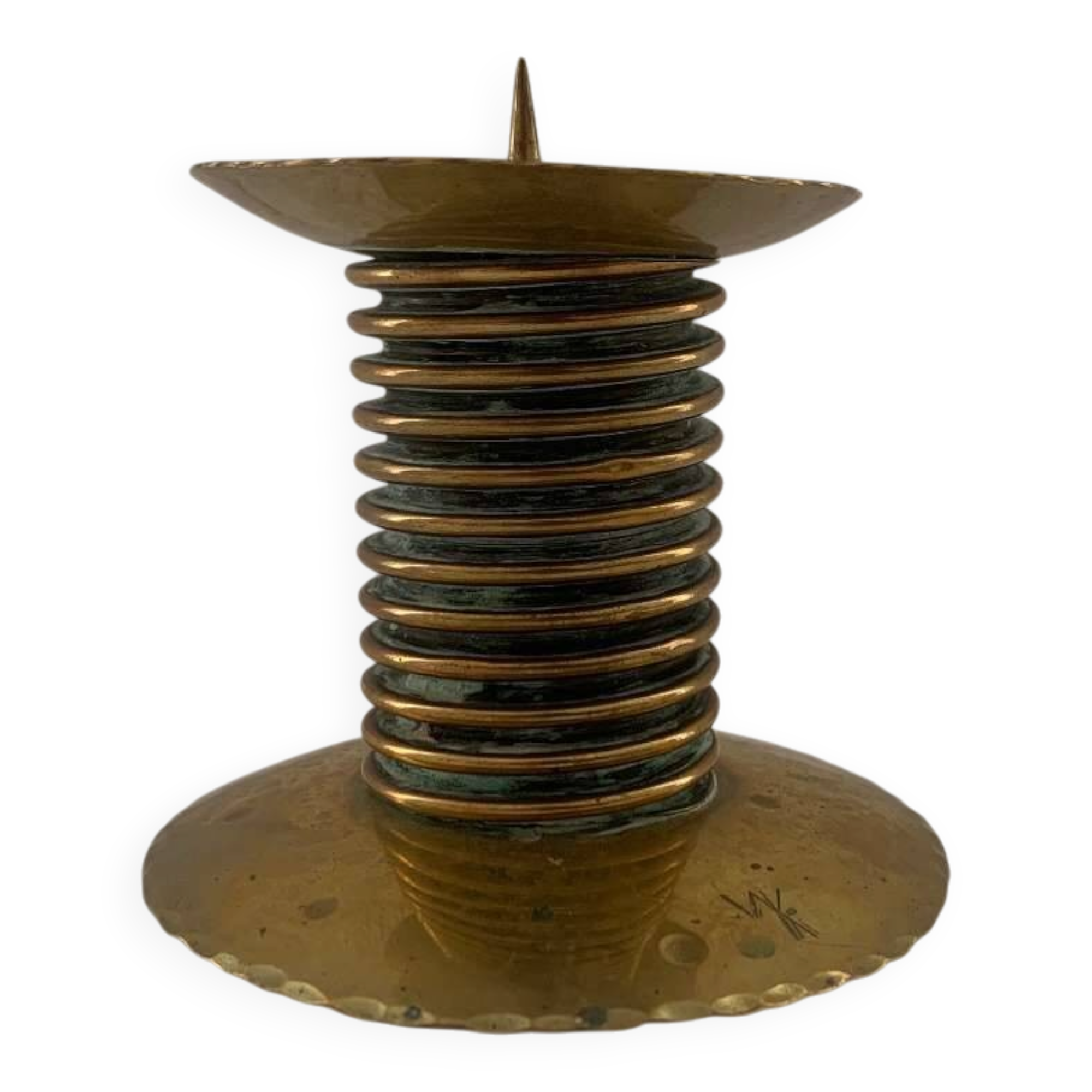 Kerzenleuchter Kerzenständer Brass Candle holder WK candle holder stick Art