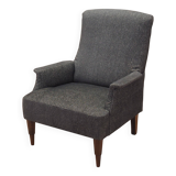 Grey armchair, Italian design, 1970s, production: Italy