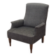 Grey armchair, Italian design, 1970s, production: Italy