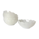 5 ramequins en verre blanc