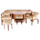 Art Deco Rosewood Seating Set with Coffee Table, France, 1920s, Set of 5