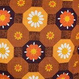 Vintage 70s flower cushion 38 x 38 cm