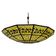Impressive Tiffany Style Stained Glass Chandelier from the 1990s