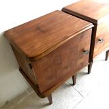 Pair of vintage bedsides