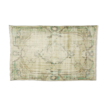 Anatolian handmade vintage rug 231 cm x 144 cm