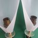 Pair of 50s rockabilly torch wall lights