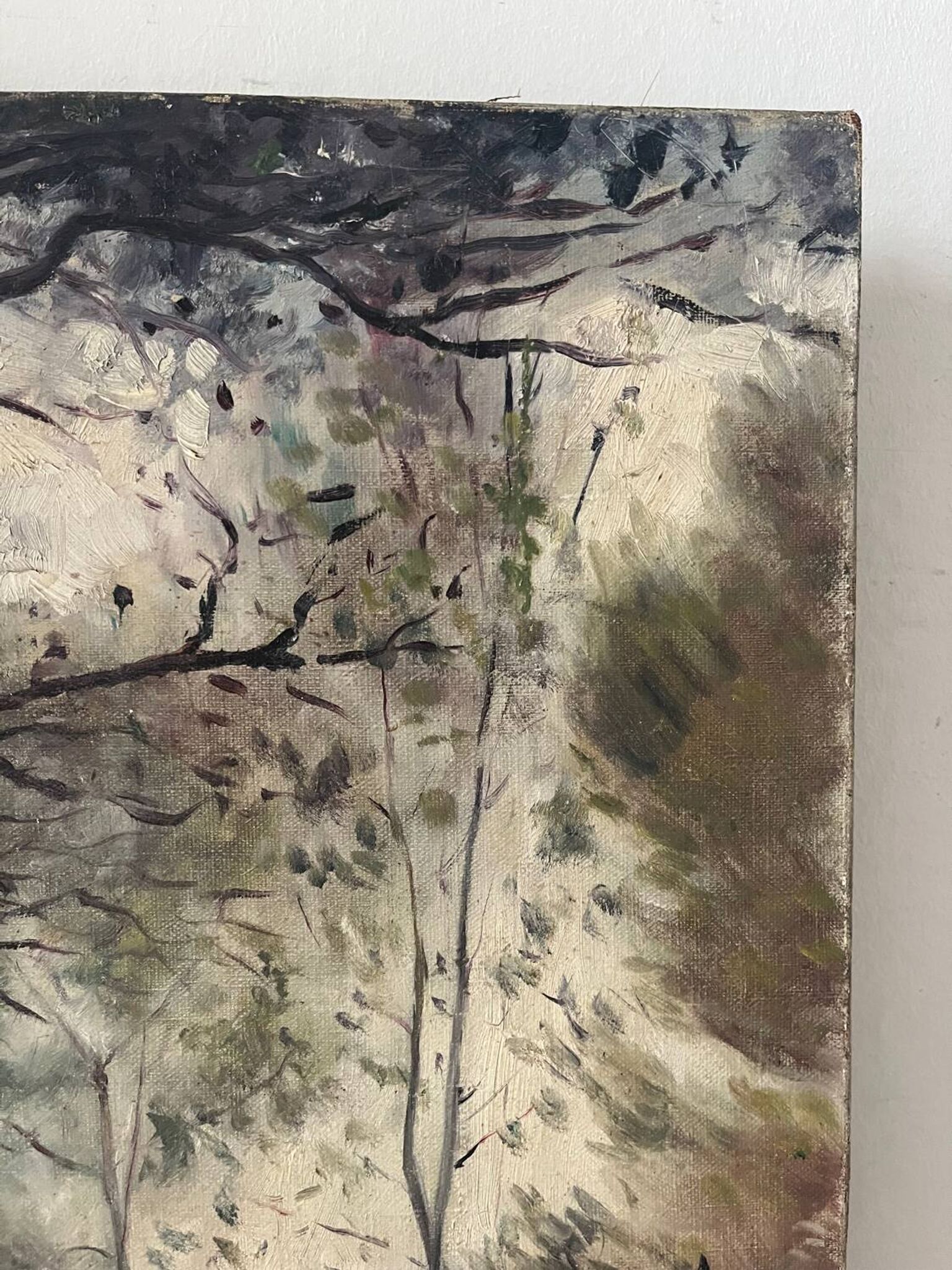 La clairière, huile sur toile “Souvenir de mon frère Pierre 1898”