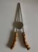 Pince à glaçons acier et bambou 1960 dlg Adnet