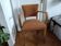 Yellow velvet bridge chair
