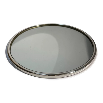 Art Deco mirror top in solid silver