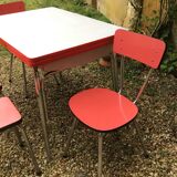 Set Table & Chairs & Kitchen Stools in Formica