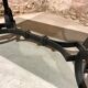 Robert merceris coffee table in wrought iron and 1940s marble