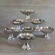 7 coupes à glace anciennes en inox