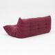 Canapé trois places Togo en bouclé bordeaux par Michel Ducaroy pour Ligne Roset