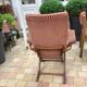 Baumann 70s velvet relax armchair