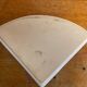 Set of 4 white ceramic crepe plates with vintage Quimper decor
