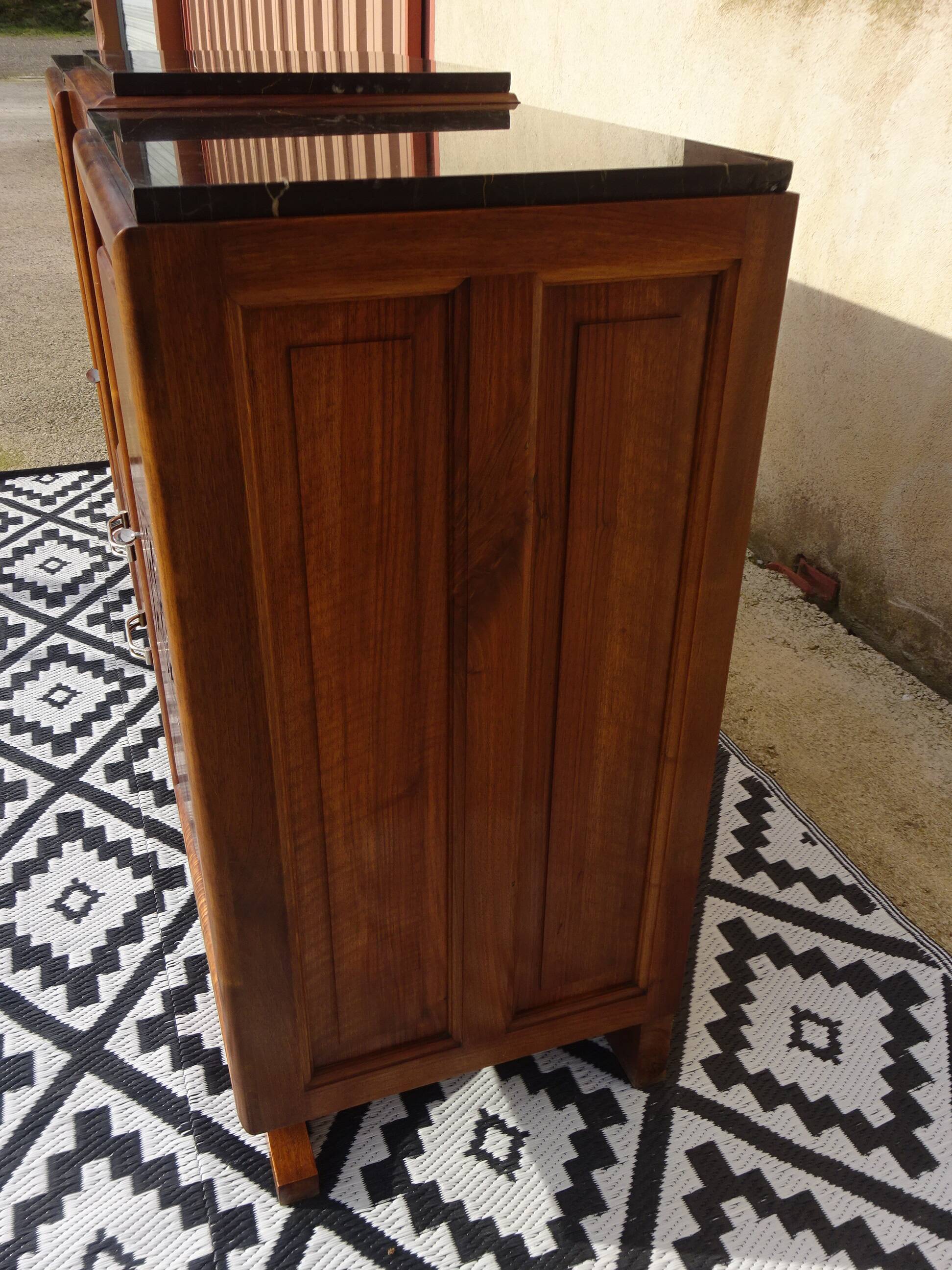 Art Deco walnut sideboard