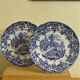 Five English porcelain style table plates