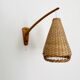 Elm and Wicker Wall Lamp