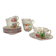 Set of 6 coffee cups with saucers model Réverbère by KG Lunéville.