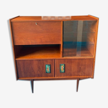 Meuble bar teck scandinave 1960