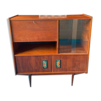 Meuble bar teck scandinave 1960