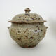 Tea set in glazed sandstone La Hulotte. Folk Art