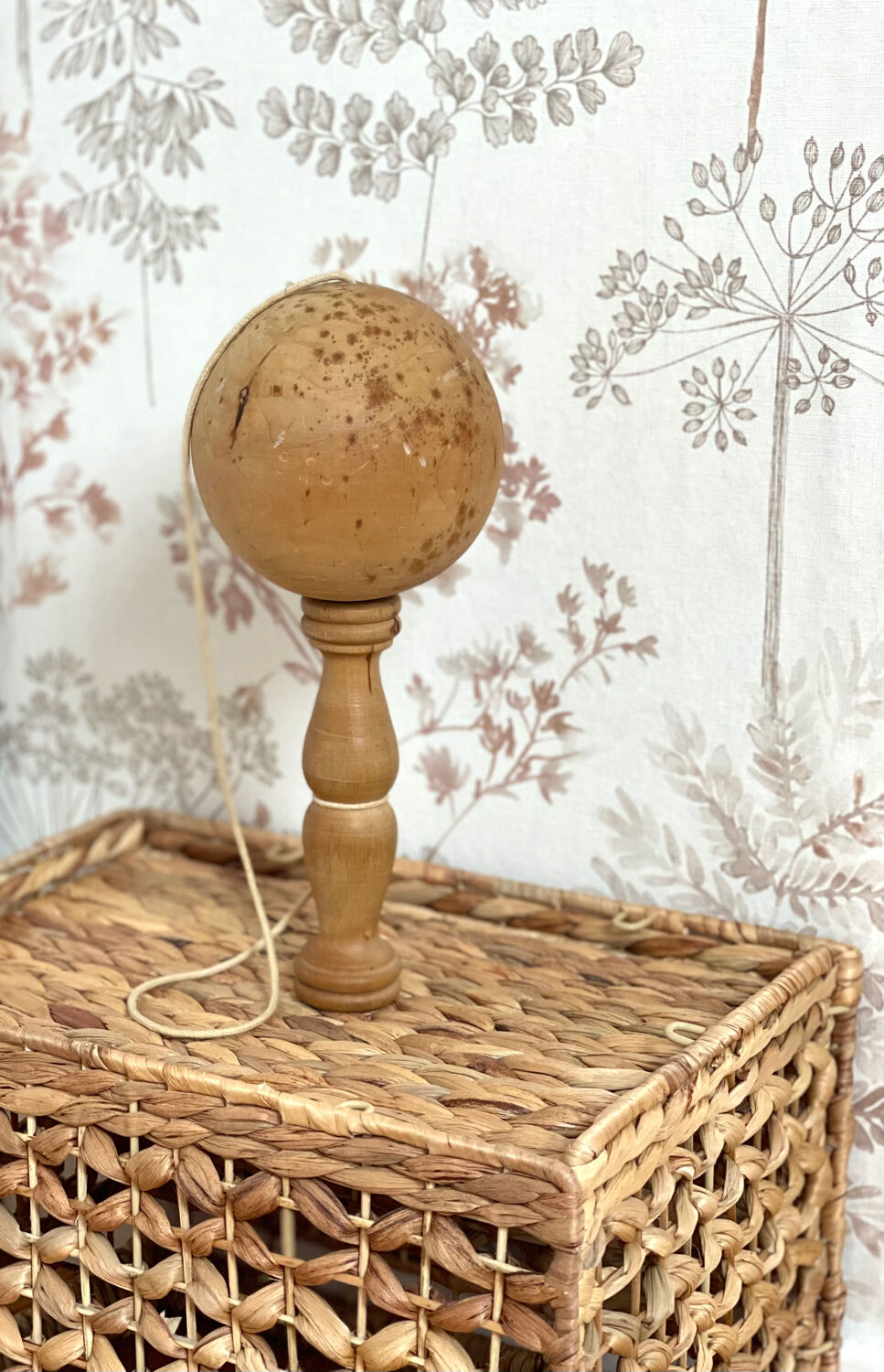 Old wooden bilboquet