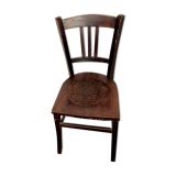 Antique bistro chair with pattern