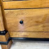 Commode Biedermeier d'origine après rénovation - XIXe siècle - merisier, finition brillante.