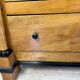 Original Biedermeier chest of drawers after renovation - 19th century - cherry, glossy finish.