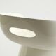 White stool by Winfried Staeb from the 1970s for the Form + Life Collection