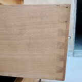 Vintage desk in beech and oak 60s