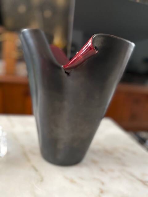 Vintage Elchinger ceramic vase