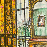 Beautiful painted interior scene.