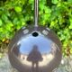 Brown metal eyeball pendant light by LITA vintage 1970