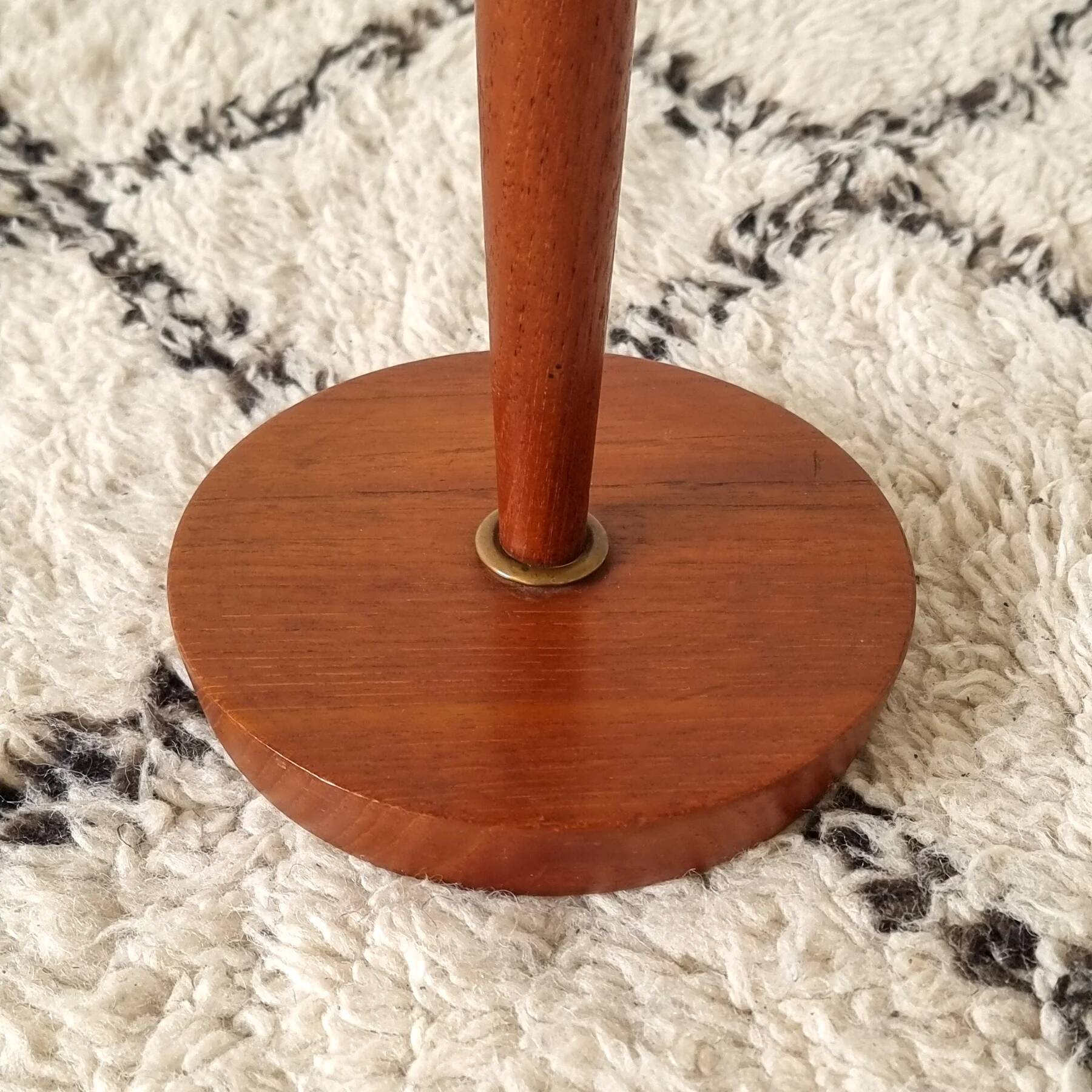 Danish teak floor ashtray