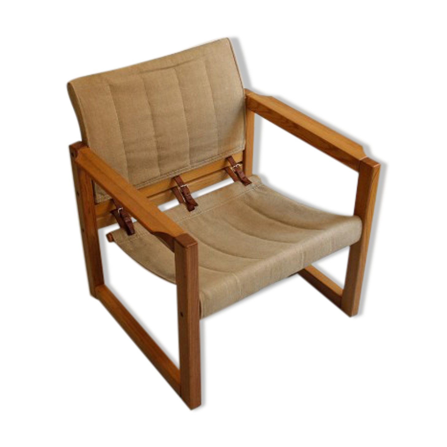 Armchair Safari Linen Ikea Vintage designer Karin Mobring