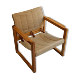 Armchair Safari Linen Ikea Vintage designer Karin Mobring