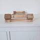 Wooden tray and blue toile de Jouy