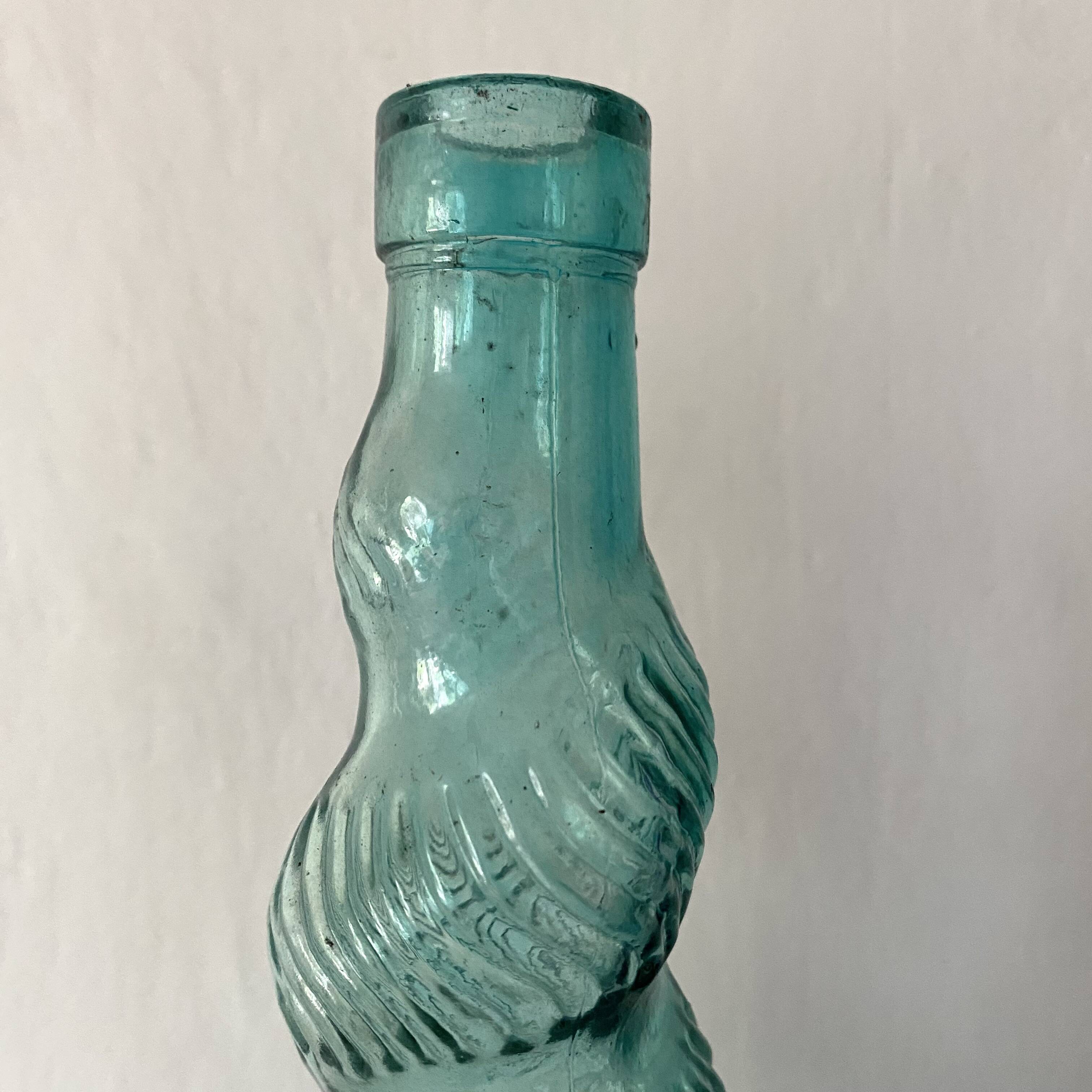 Vintage twisted Italian Empoli bottles
