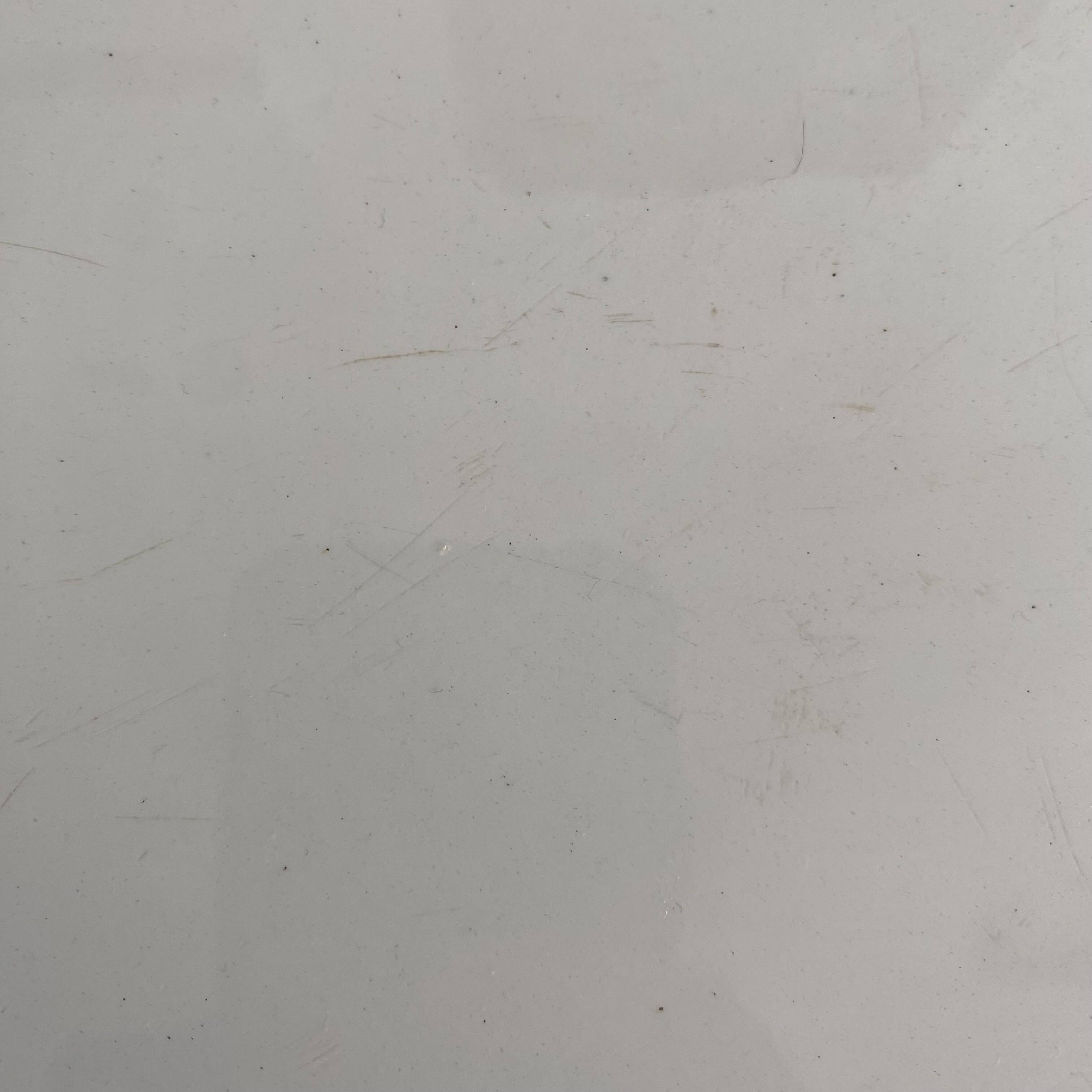 Set of large round white earthenware dishes from Creil and Montereau, 19th century