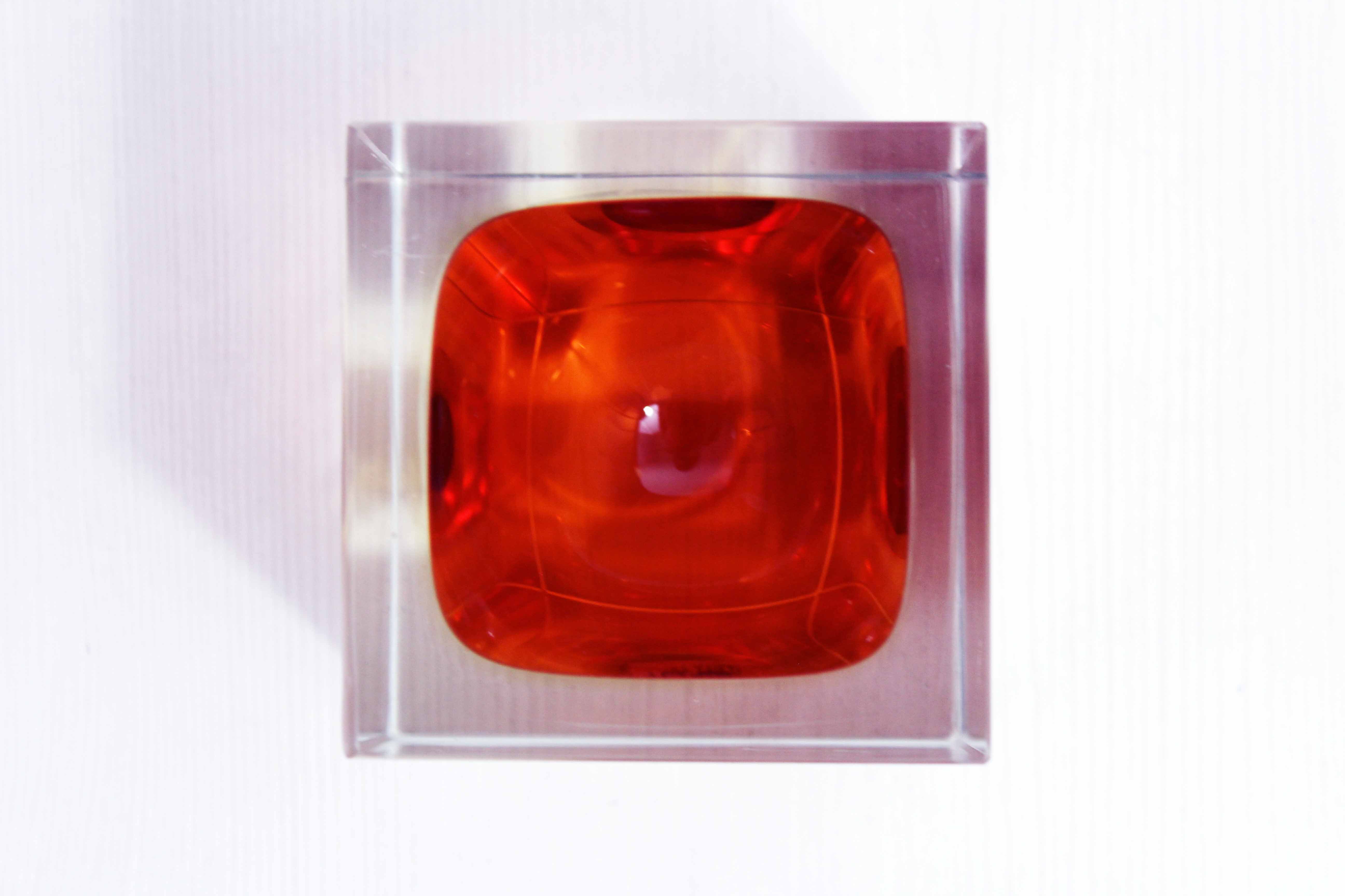 Empty pocket ashtray Murano Flavio Polished