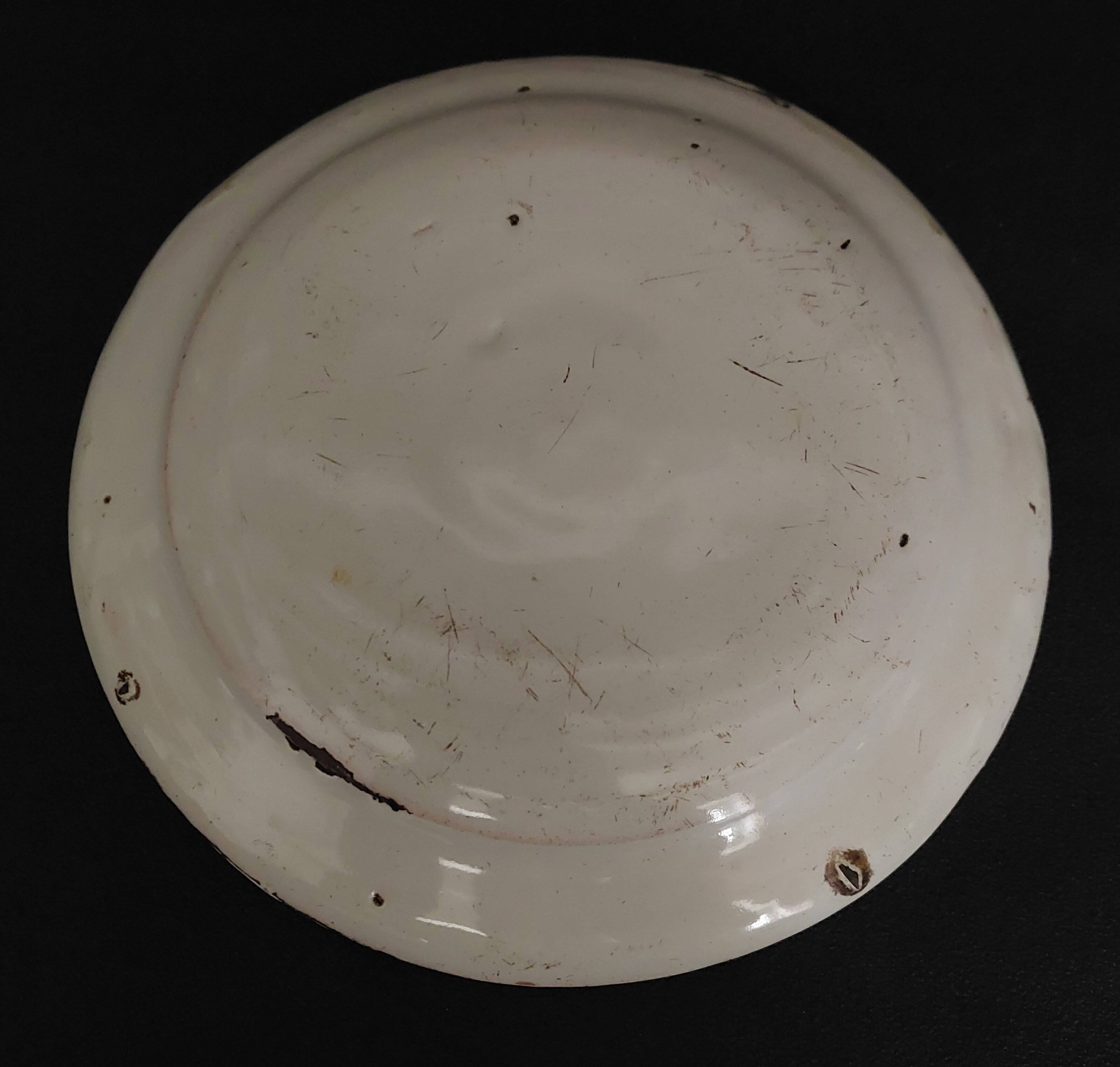 Moustiers earthenware plate, early 19th century