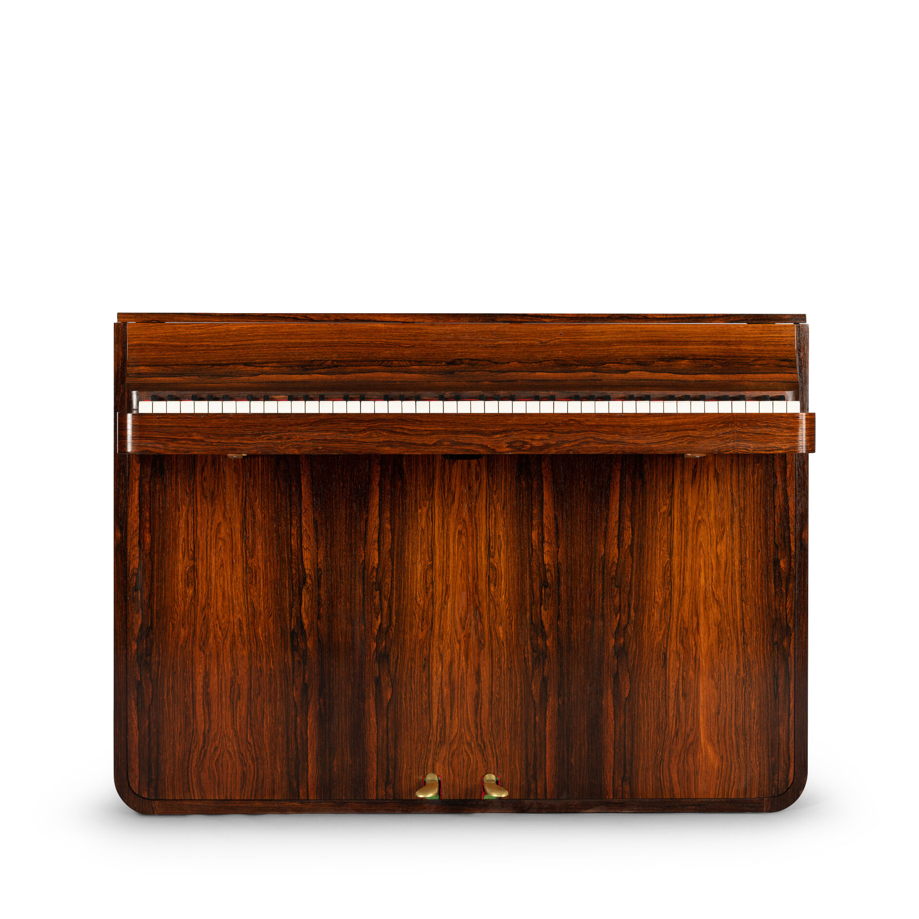Danish midcentury pianette by Louis Zwicki in rosewood, 1950s