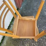 Serie de 3 chaises bistrot 1950