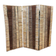 Vintage rope rattan room divider 'Nature'